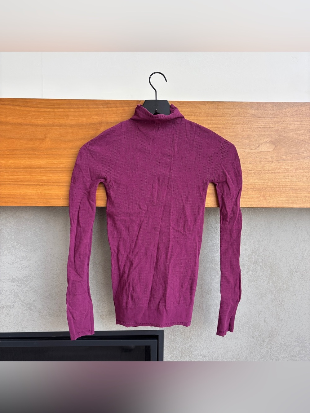 Intimately Free People Mesh Stretch Turtleneck Top, Size S